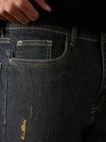 Baggy-Fit Denim: Dark Stone Men Baggy Fit Jeans