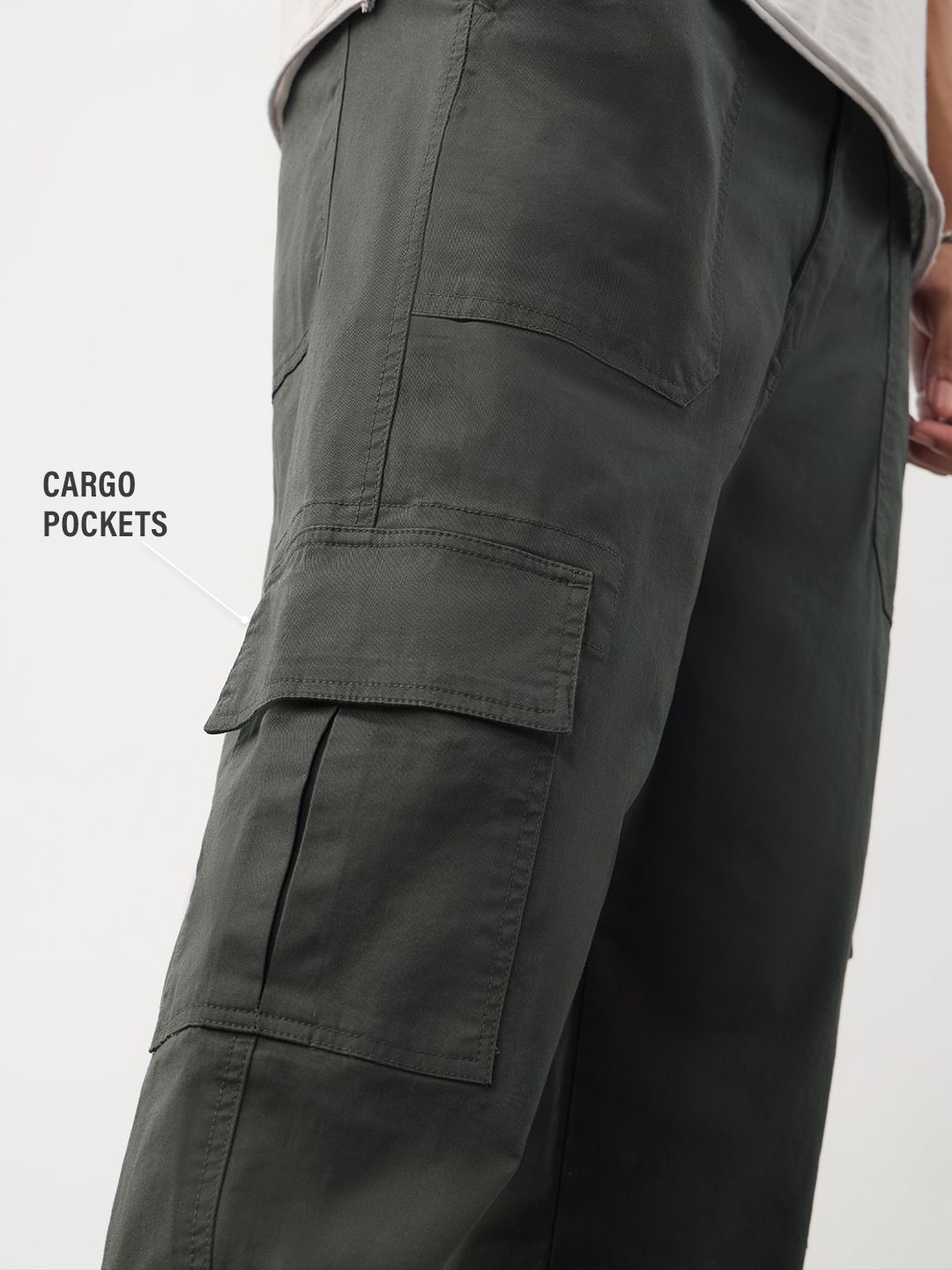 Cargo: Dark Grey Men Cargo Pants