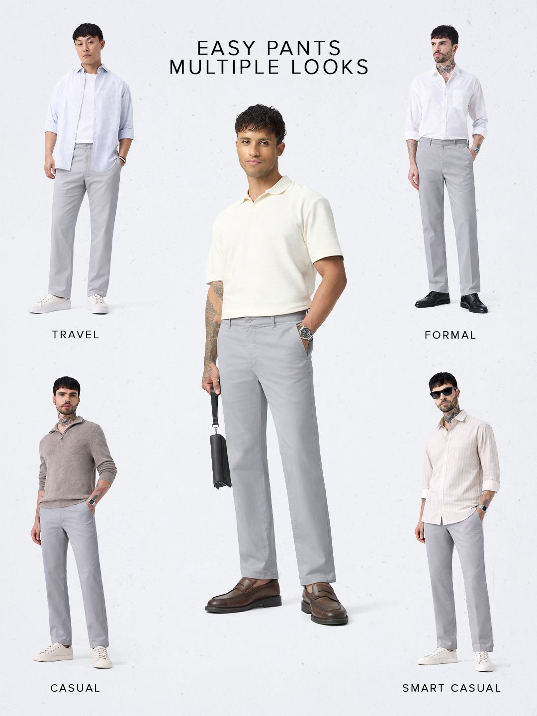 Easy Pants: Steel Grey Easy Pants