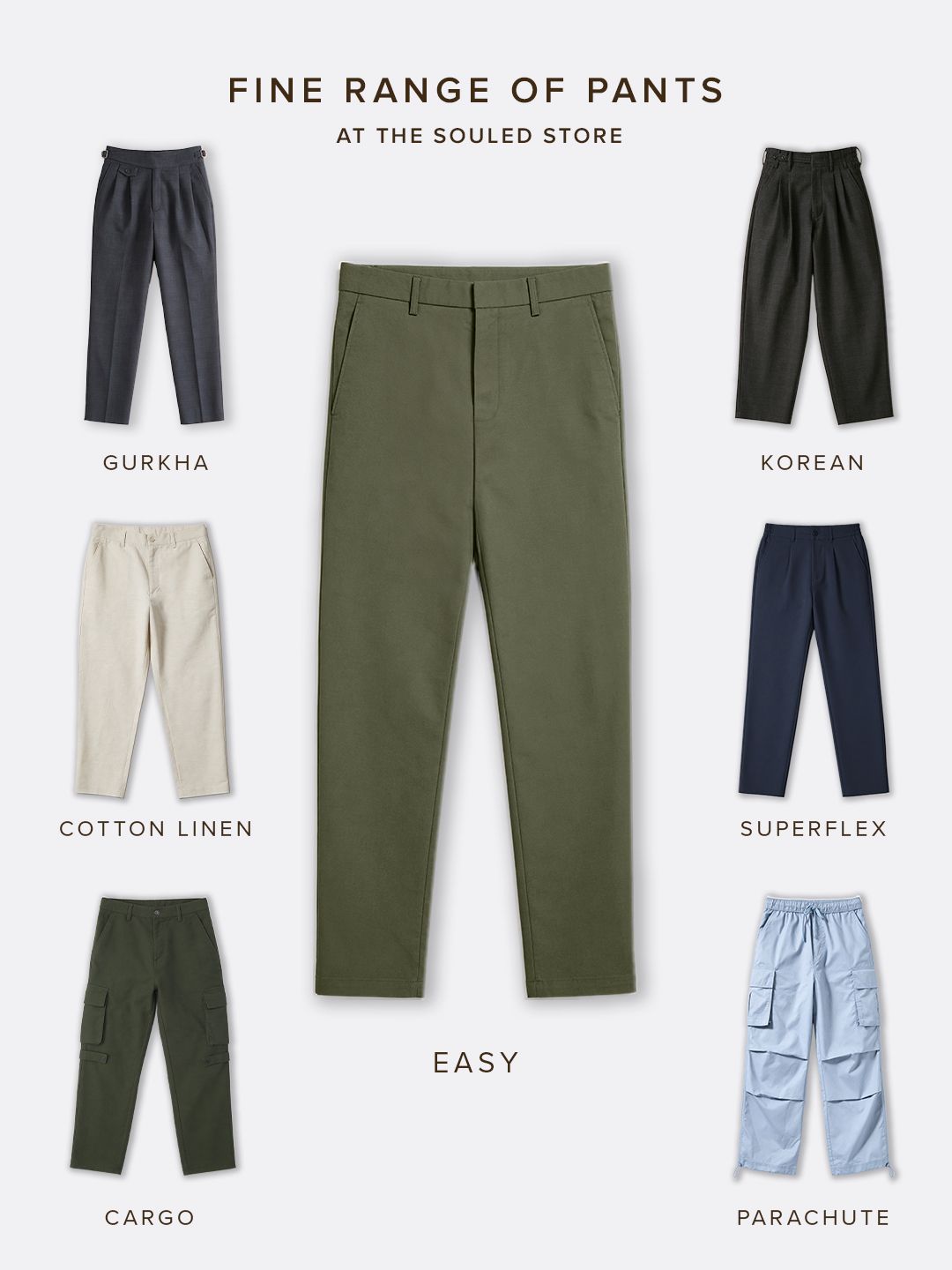 Easy Pants: Basil Green Easy Pants