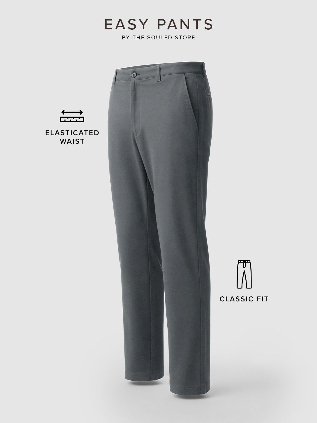 Easy Pants: Pebble Grey Easy Pants