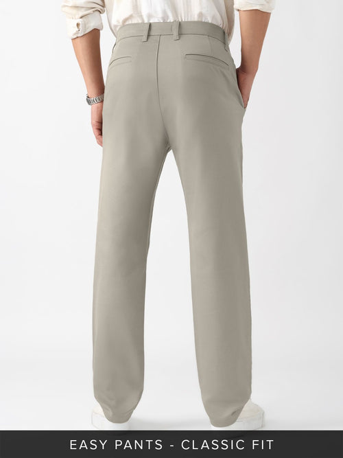Easy Pants: Stone Beige Easy Pants