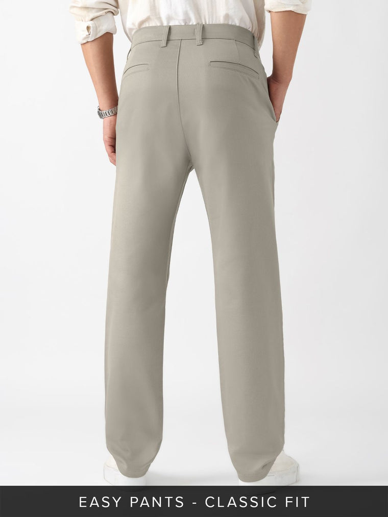 Easy Pants: Stone Beige Easy Pants