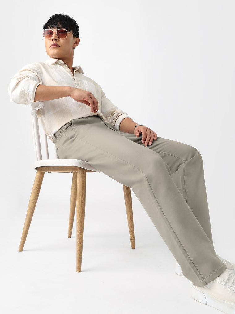 Easy Pants: Stone Beige Easy Pants