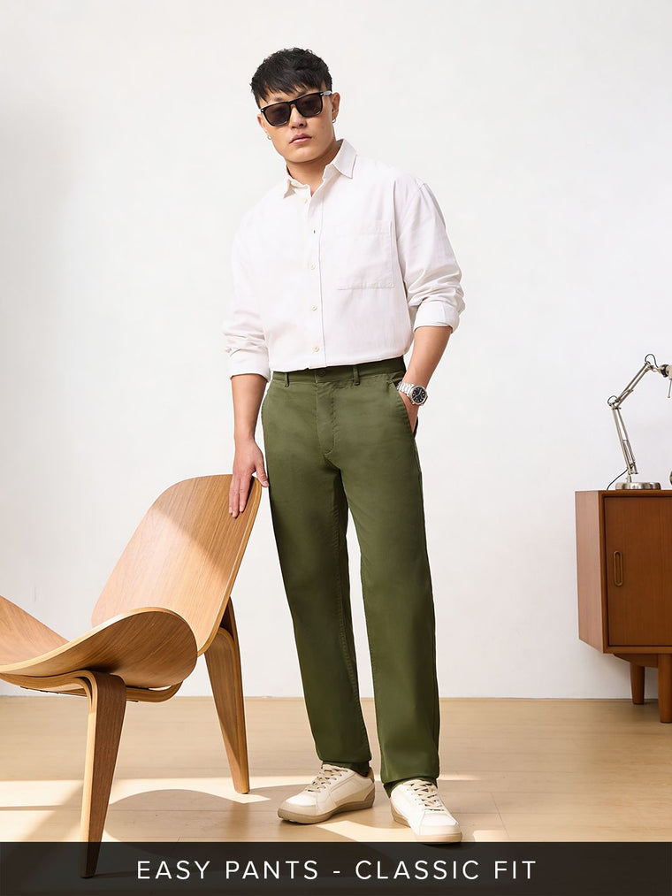 Easy Pants: Mossy Green Easy Pants