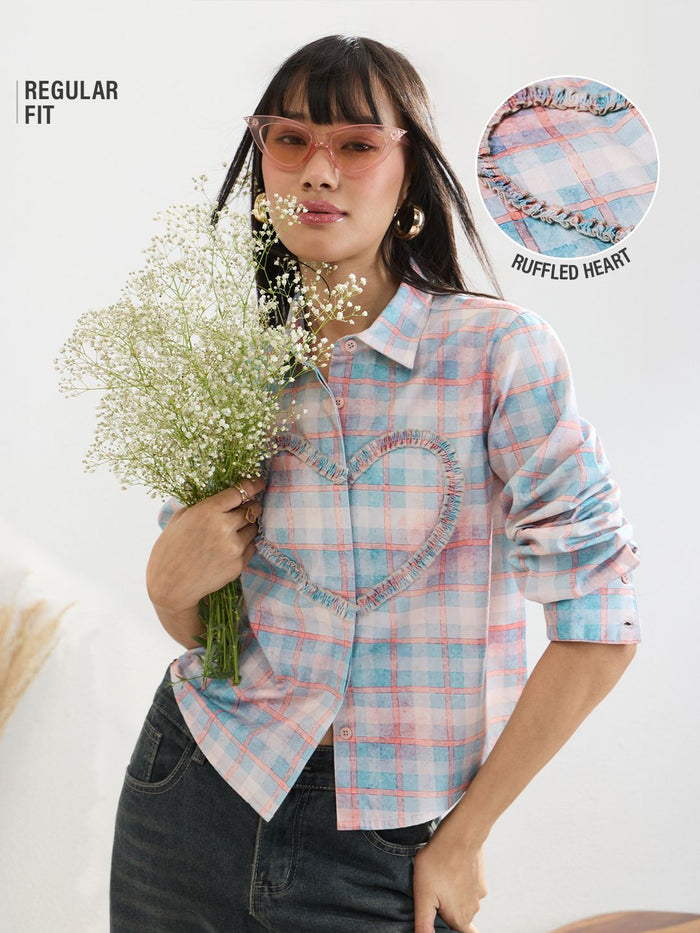 Plaid Shirt: Rosewood Women Regular Shirts