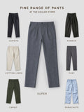 Super Pants: Grey Stripes (Classic Fit) Men Super Flex Pants