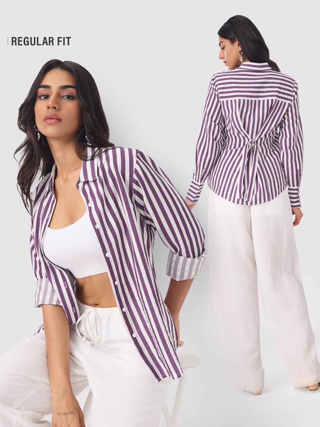 Textured Shirt: Grapevine Women Regular Shirts