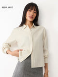 Classic Solids: CrÃ¨me Women Regular Shirts