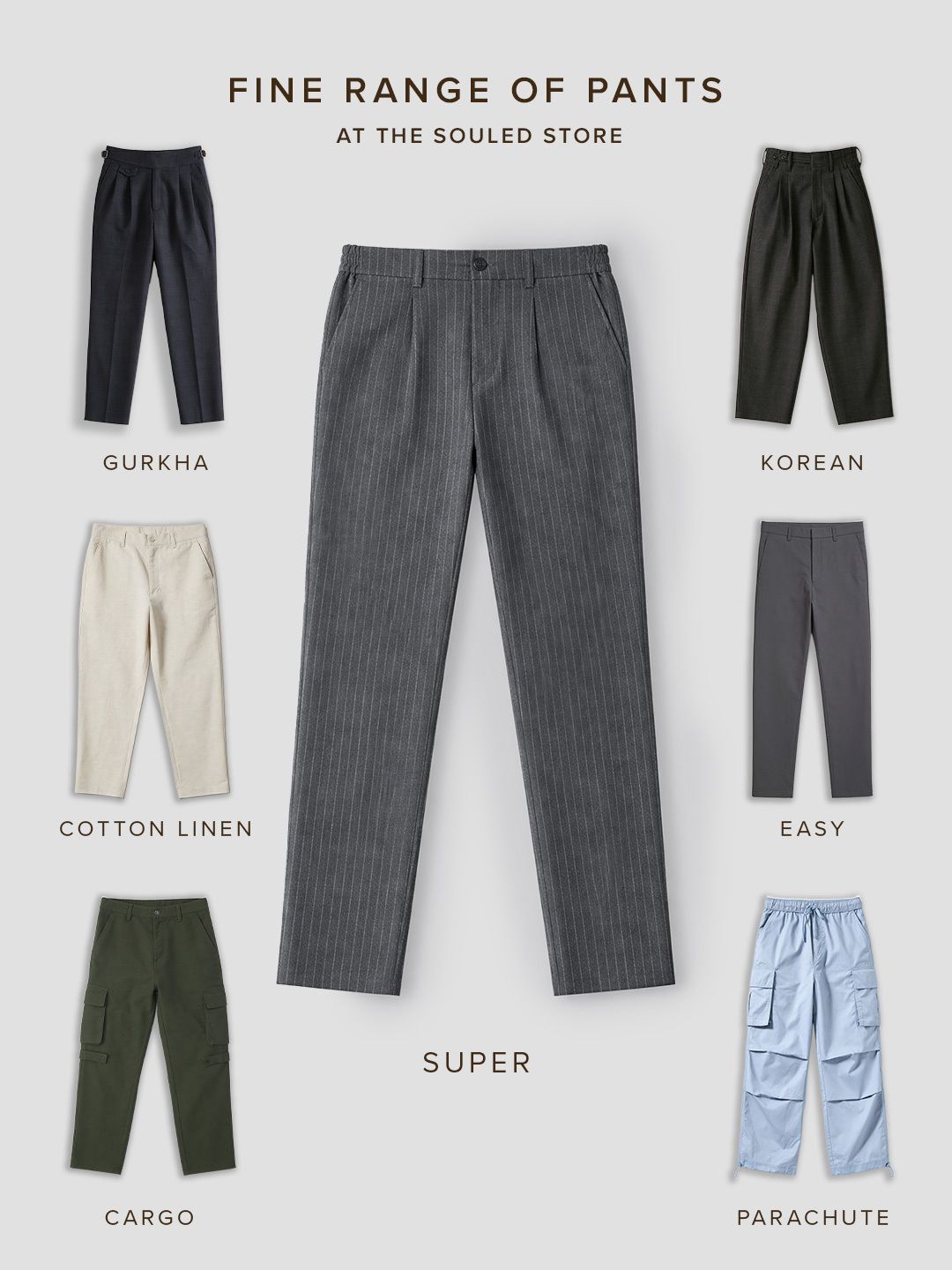 Super Pants: Eclipse Stripes Men Super Flex Pants