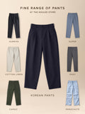 Korean Pants: Navy Men Korean Pants