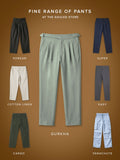 Gurkha Pants: Light Basil Green Men Super Flex Pants