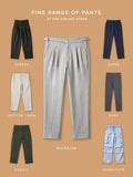 Gurkha Pants: Steel Grey Men Super Flex Pants