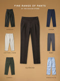 Gurkha Pants: Dark Brown Men Super Flex Pants