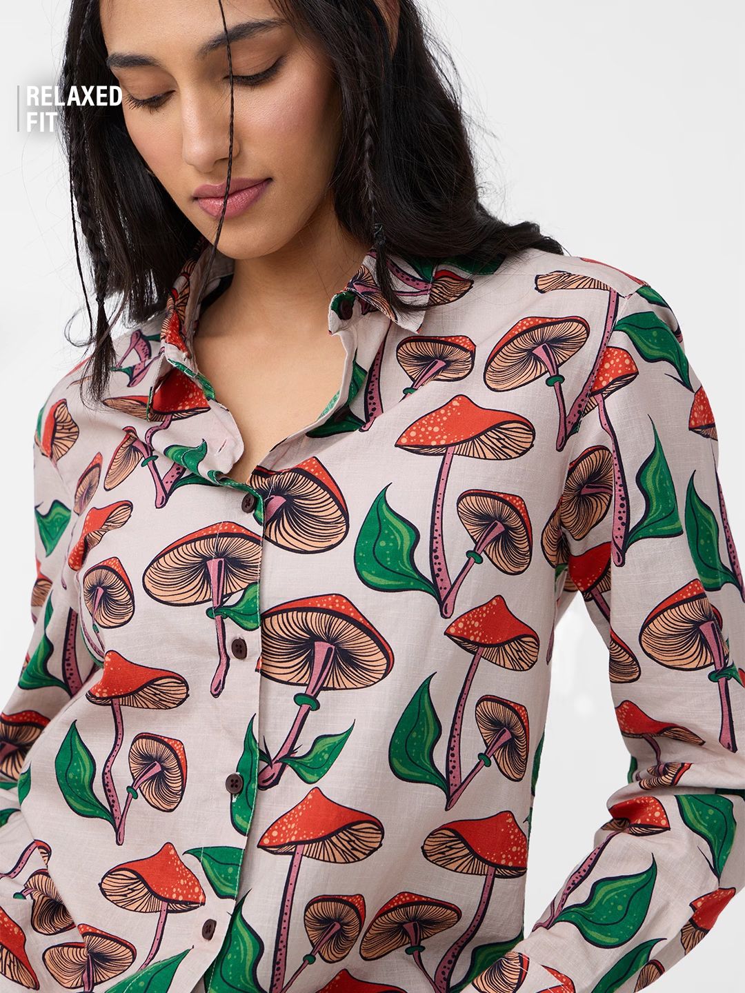 TSS Originals: Mushrooms Women Relaxed Shirts