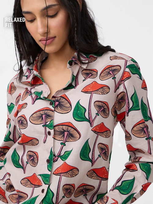 TSS Originals: Mushrooms Women Relaxed Shirts