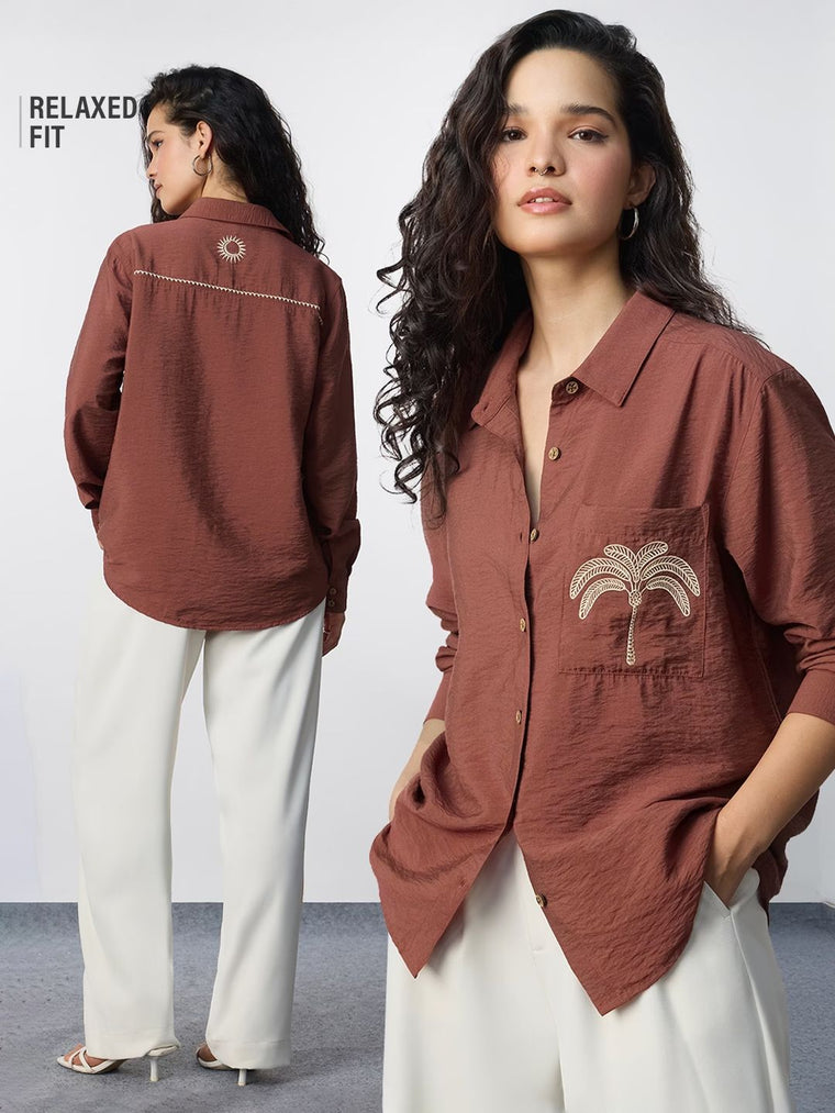 Textured Shirt: Bliss Women Relaxed Shirts