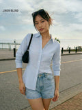 Cotton Linen Shirt: High Tide Women Fitted Shirts