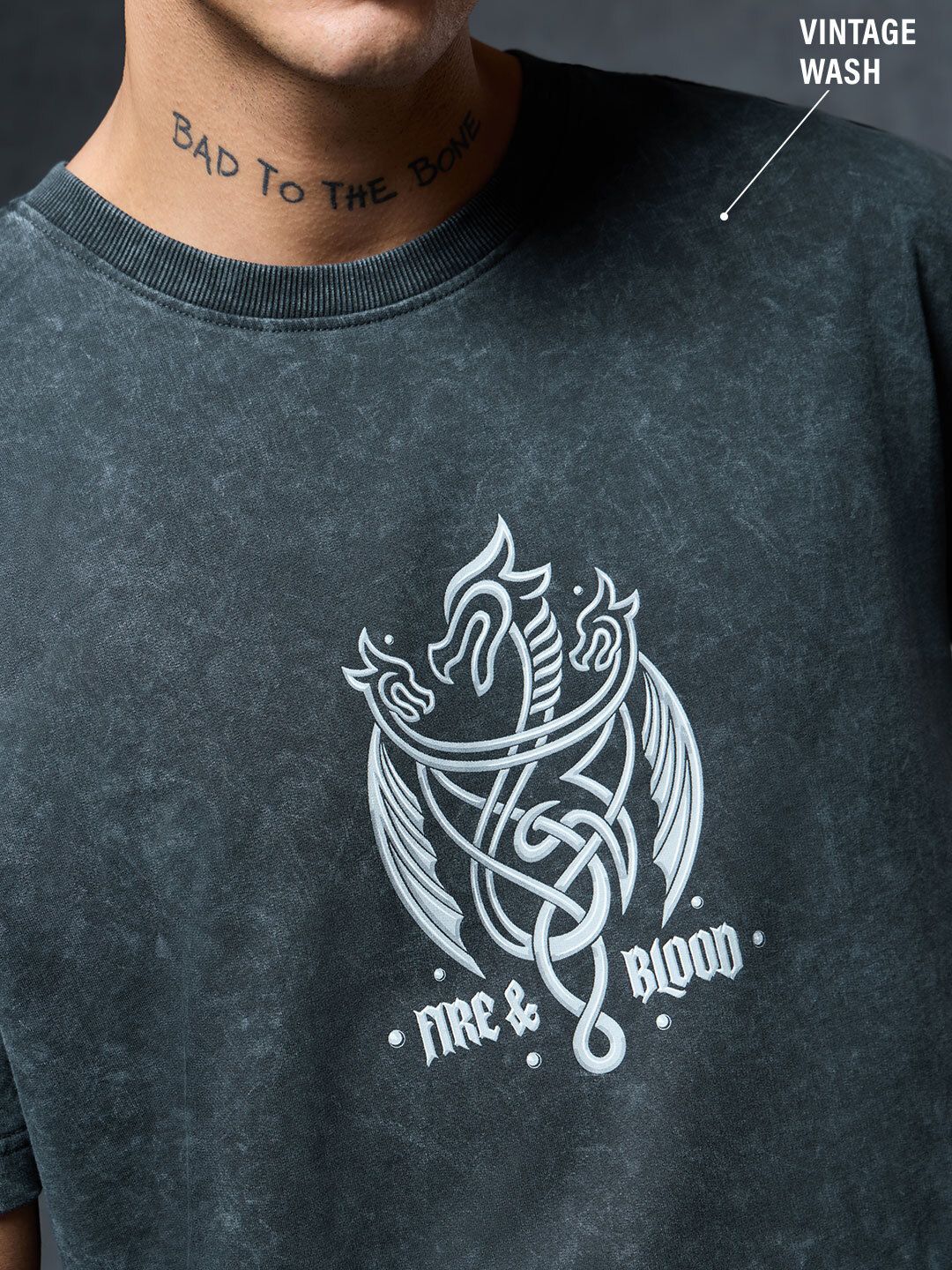 House Of Dragon: Logo Oversized T-Shirts