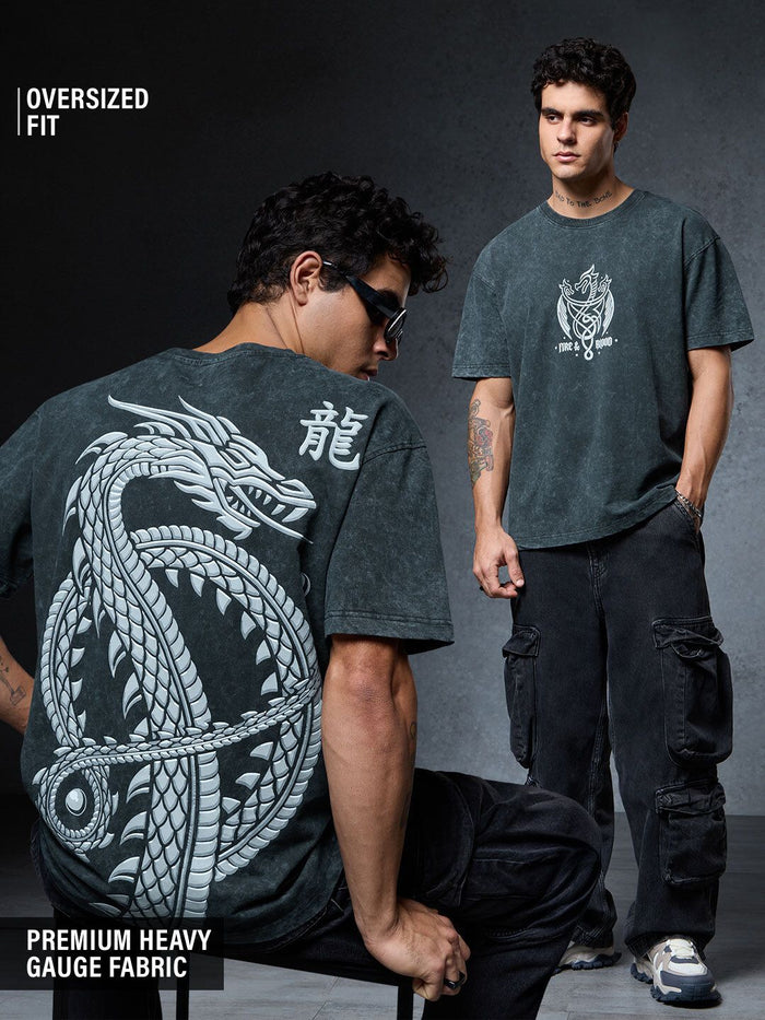 House Of Dragon: Logo Oversized T-Shirts