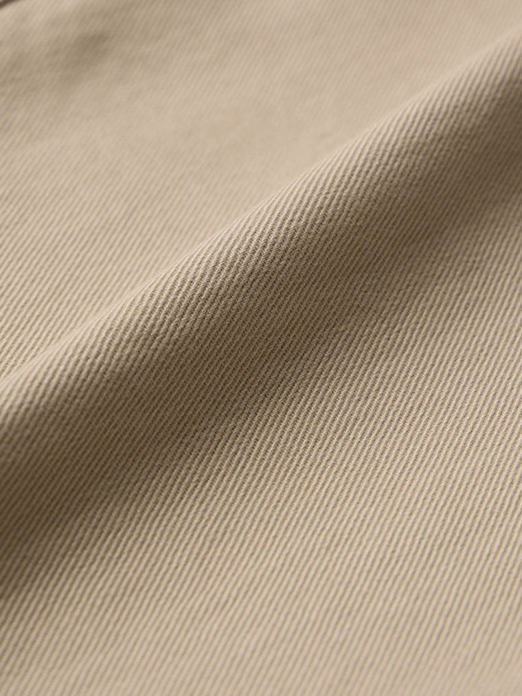 Solids: Light Beige (Straight Fit) Men Cargo Jeans