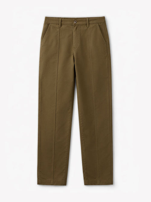 Straight Pant: Roasted Coffee Men Pants