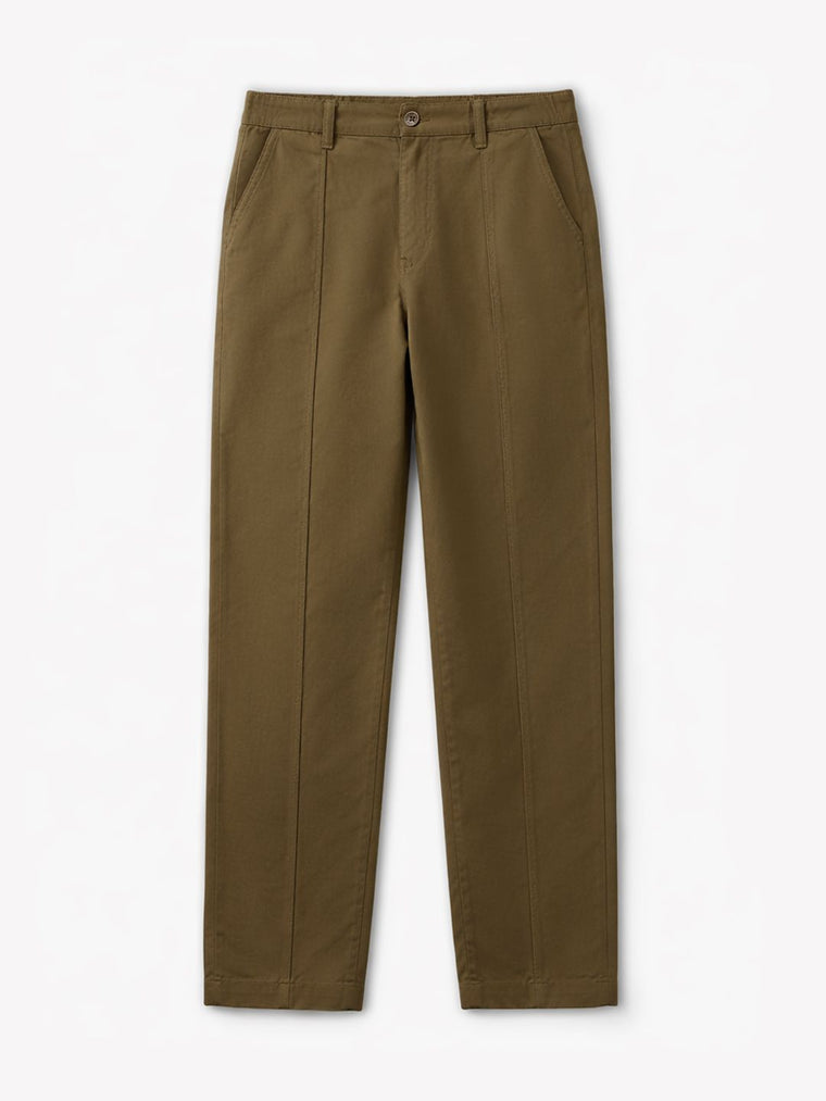 Straight Pant: Roasted Coffee Men Pants