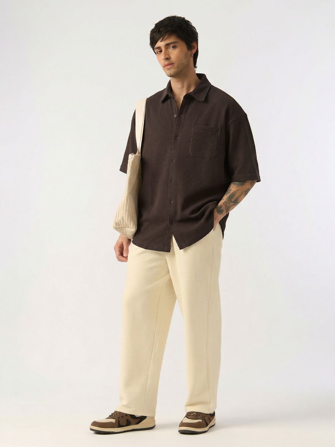 Textured Shirt: Shadow Men Textured Shirts