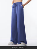 Core Solid Joggers: Steel Mist Women Wide Joggers