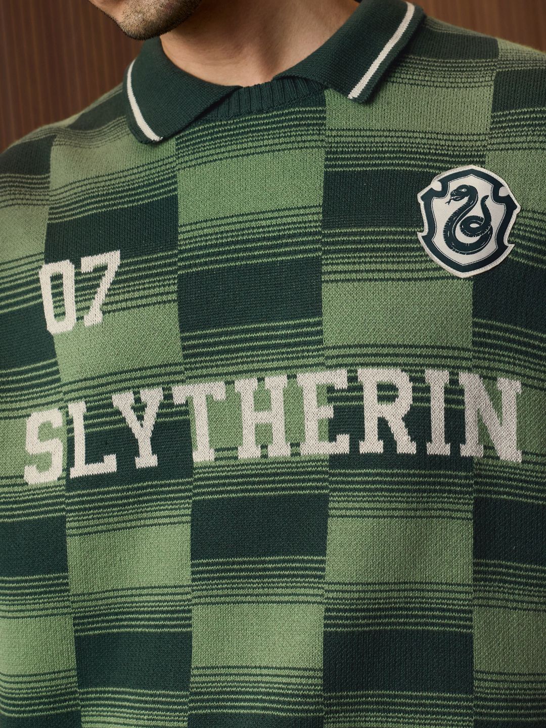 Harry Potter: Slytherin Textured Polos