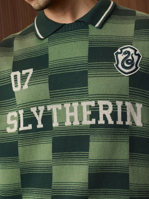 Harry Potter: Slytherin Textured Polos