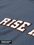 Textured T-shirt: Blue League Oversized T-Shirts