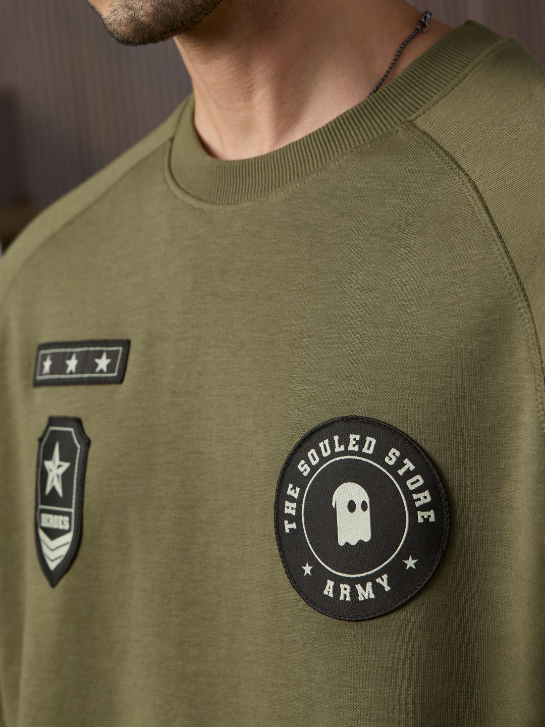 TSS Originals: Army Oversized Full Sleeve T-Shirts
