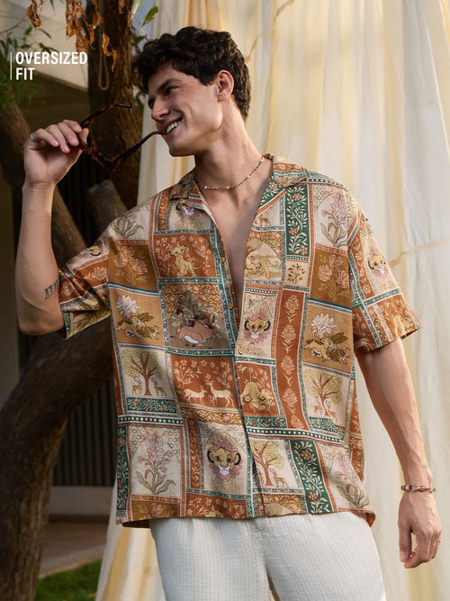 Indian Arts: Jungle Heir Oversized Shirts