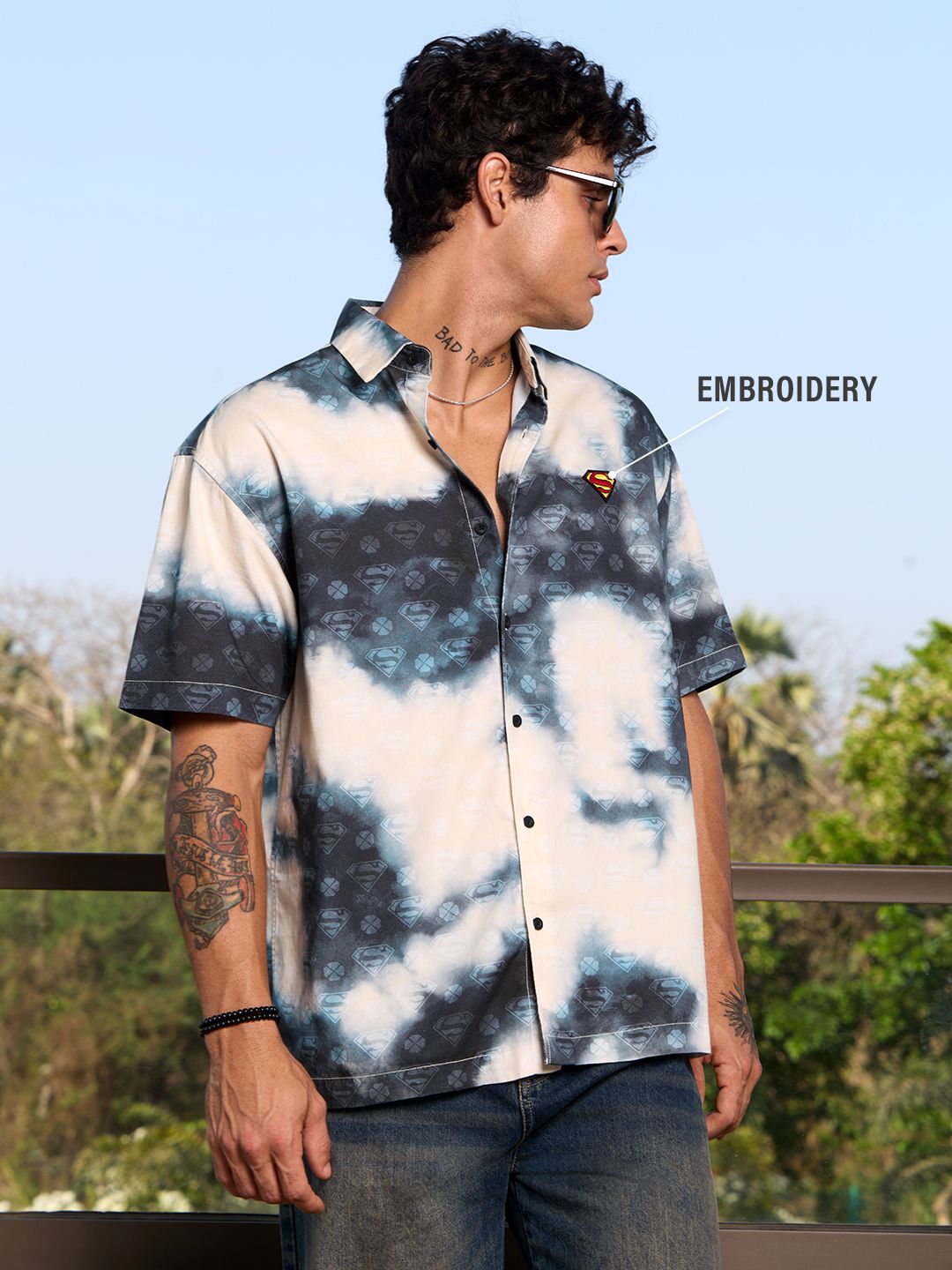 Superman: Tie-Dye Oversized Shirts