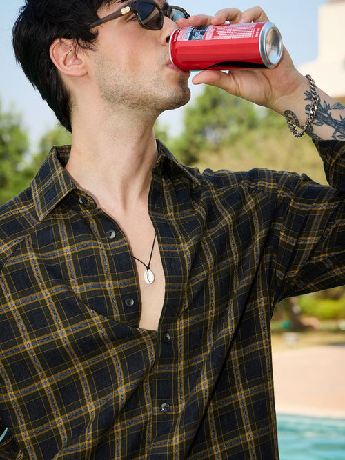 Plaid Shirt: The Trails Men Relaxed Shirts