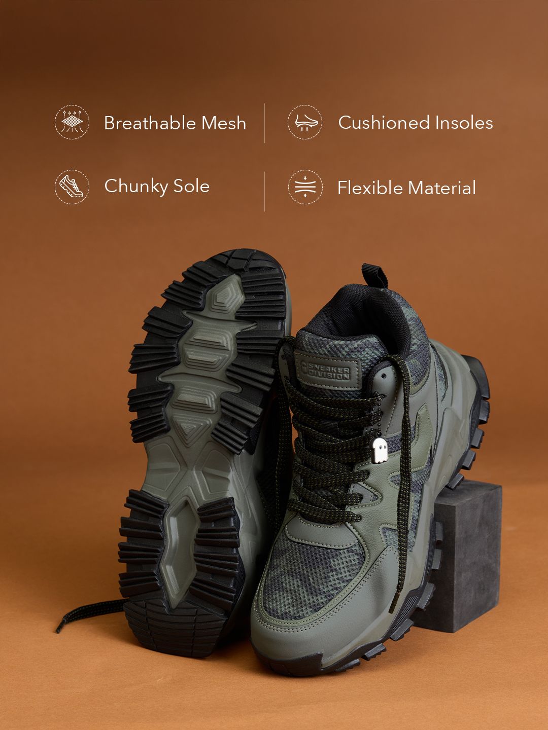 Fumes NX: Camo High Top Men High Top Sneakers