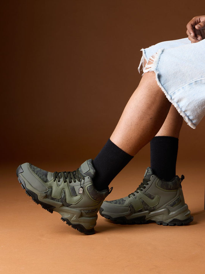 Fumes NX: Camo High Top Men High Top Sneakers