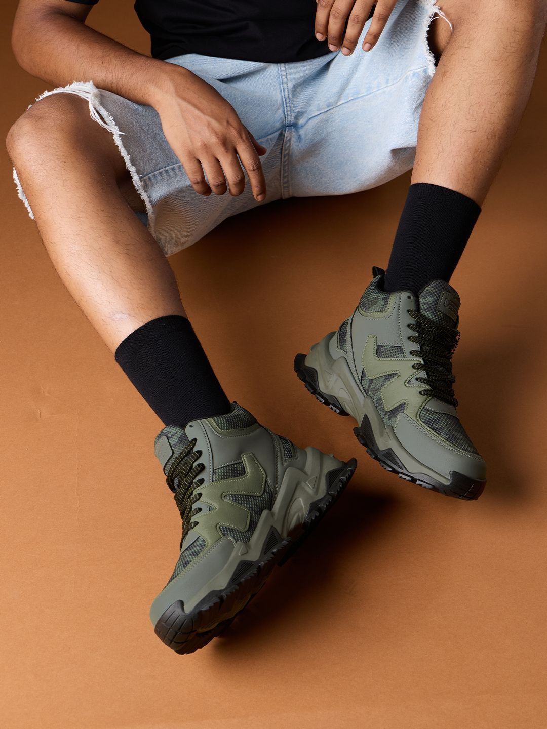 Fumes NX: Camo High Top Men High Top Sneakers