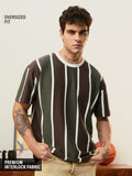 Striped T-Shirt: Olive Branch Oversized T-Shirts