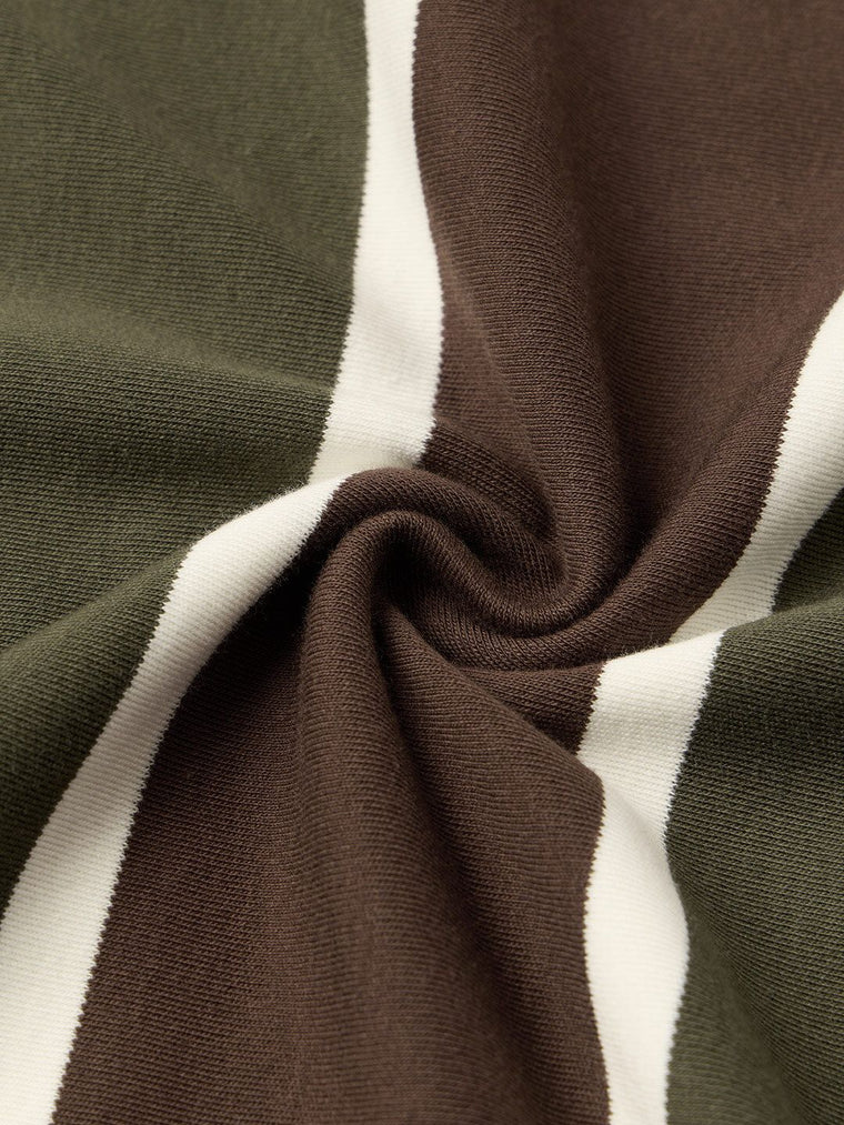 Striped T-Shirt: Olive Branch Oversized T-Shirts