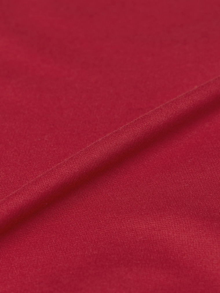 Oversized Polo: Crimson Oversized Polos