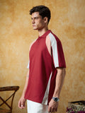 Oversized Polo: Crimson Oversized Polos