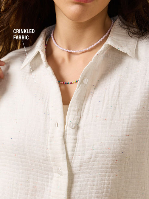 Textured Shirt: Pixie Dust Women Relaxed Shirts