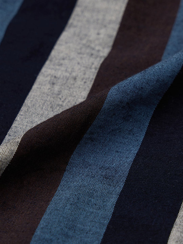 Cotton Linen Stripes: Pluto Cotton Linen Shirts