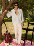 Striped Shirt: Mono Edge Men Relaxed Shirts