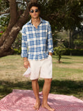 Plaid Shirt: Moonlight Men Relaxed Shirts