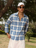 Plaid Shirt: Moonlight Men Relaxed Shirts