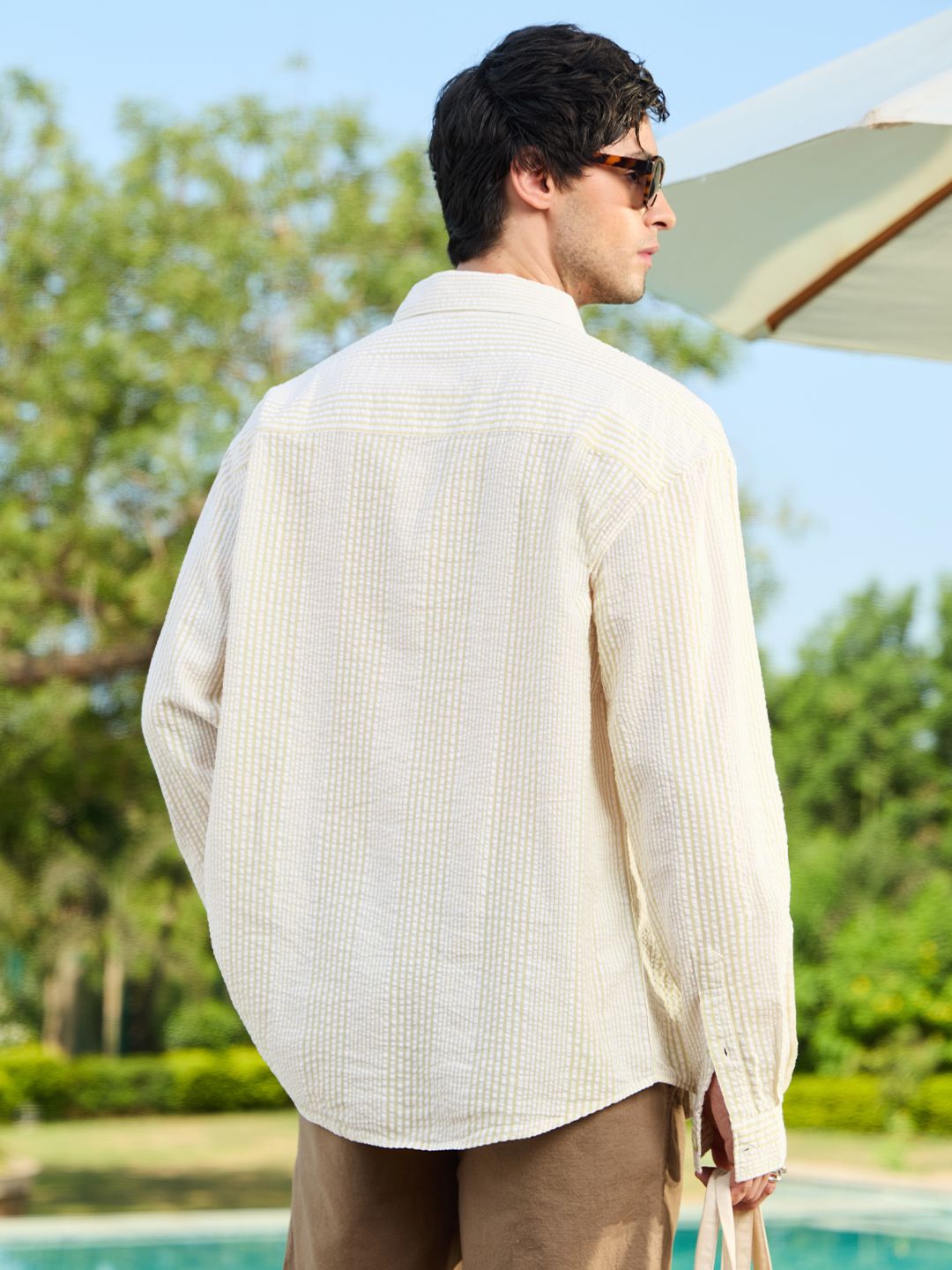 Seersucker Shirt: Sunbeam Men Relaxed Shirts