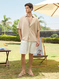 Oversized Shirt: Pinecone Men Textured Shirts
